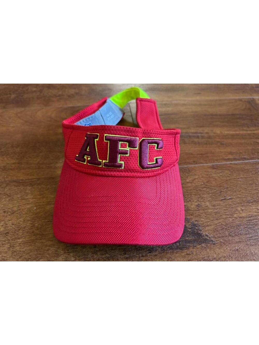 Red AFC NFL Adjustable Visor Cap